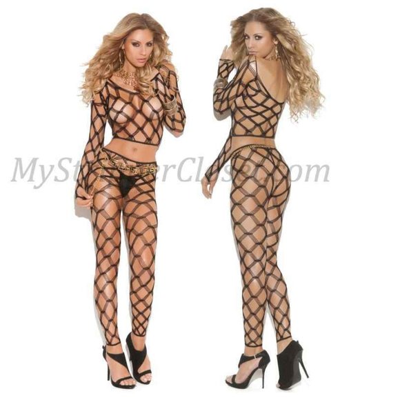Other - Diamond net Cami Top and Leggings
